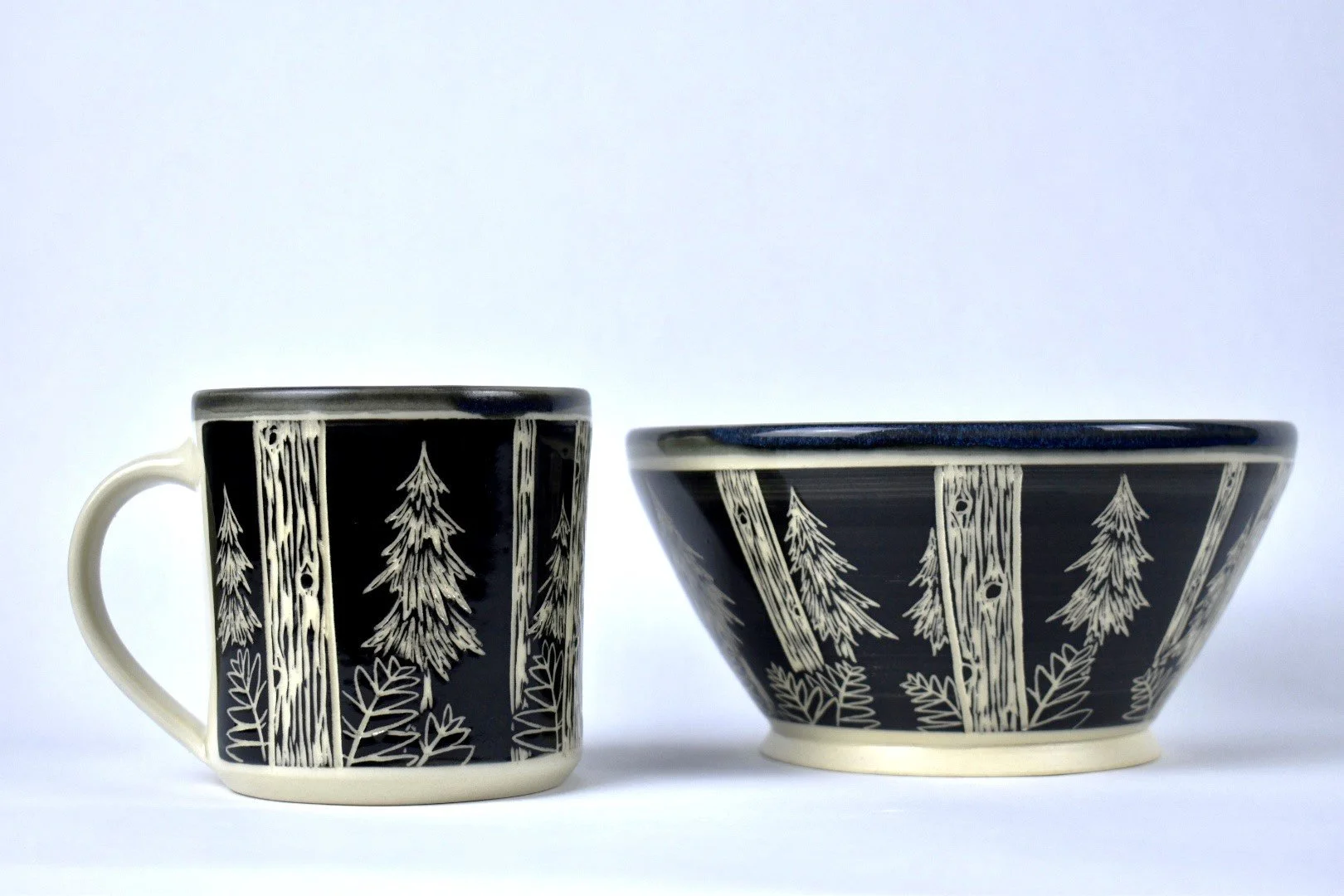 Forest Carved Coffee Cup and Bowl - Baker creek.jpg