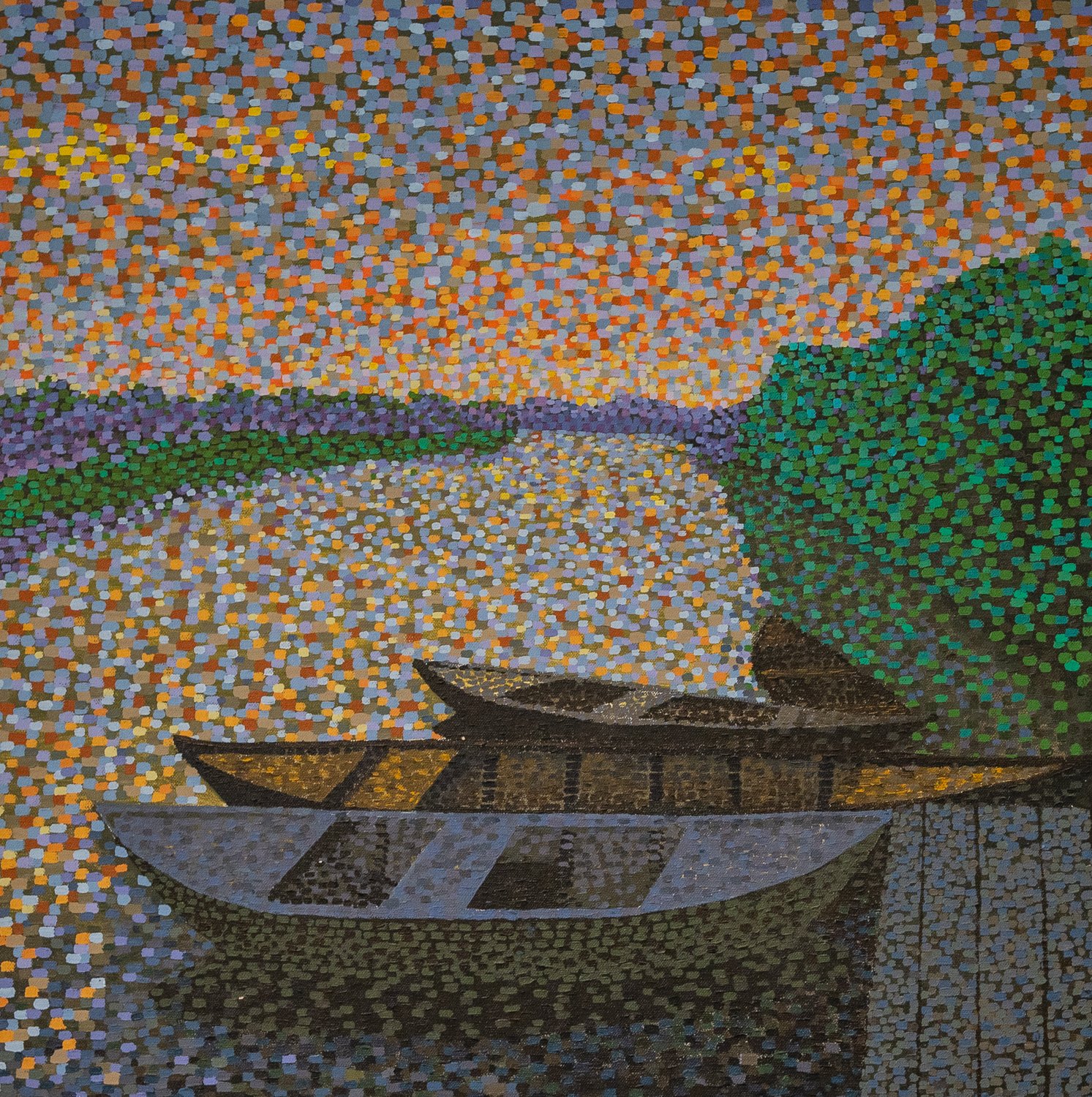 Dawn at Marne 24x24