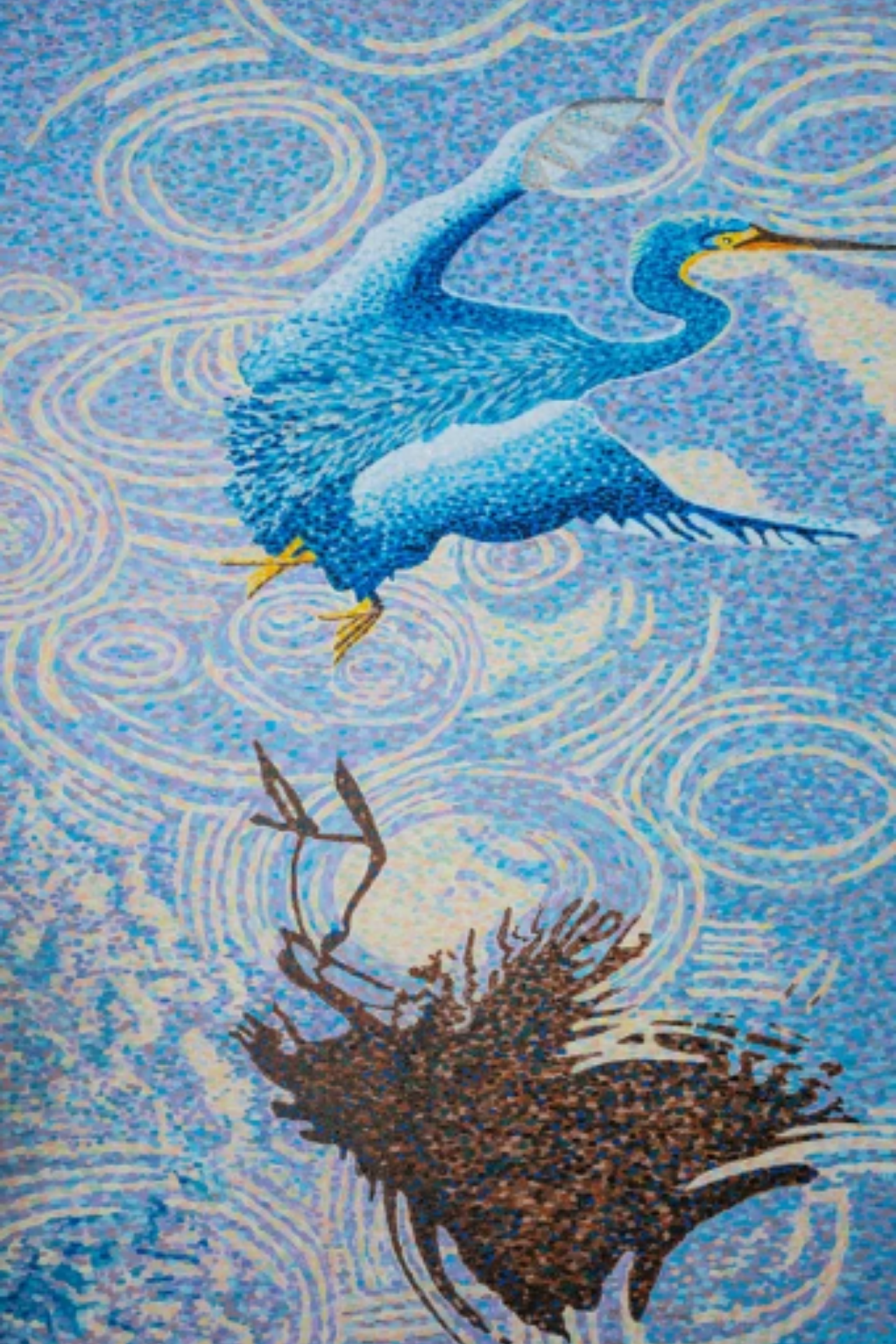 Blue Heron 36x24