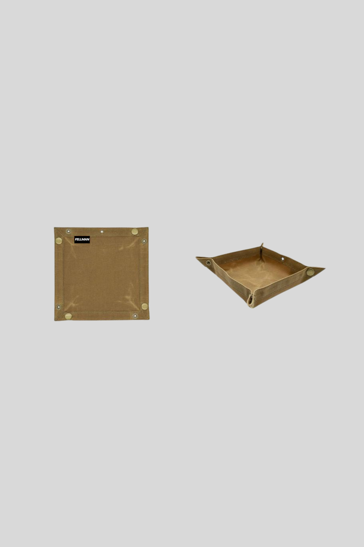 WAX COATED STASHTRAY Canvas Camp Storage Tray
