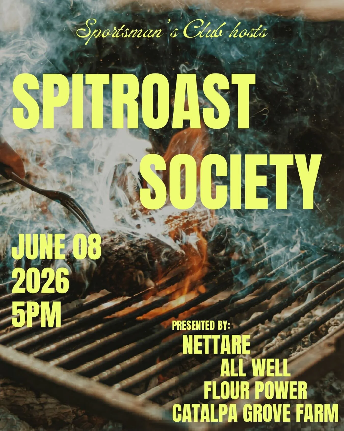Don&rsquo;t let your Mondays waste away this summer!! 🔥☀️🍖

MONDAY, JUNE 8 @ 5PM

Catch us on the @drinkandgather patio with @allwellchi, @flourpowerchi, &amp; @catalpa_grove_farm for a spit roast cookout for some smoky meats, delicious plates, and