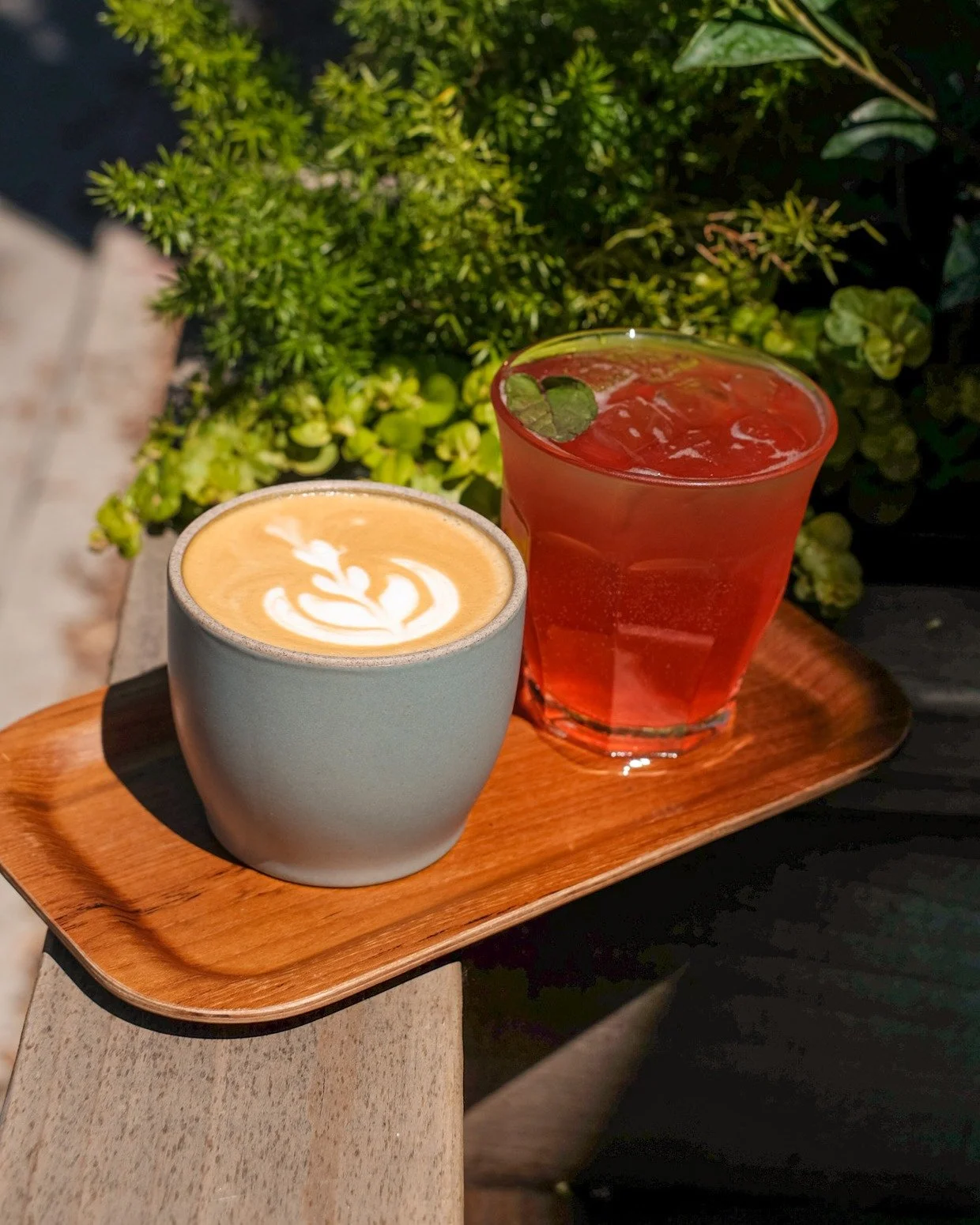 🍓 Strawberry Fields Forever 🍓

Meet our new caf&eacute; beverage of the month! A velvety flat white made with @metriccoffee 's seasonal Reverb blend, paired with a strawberry mint soda sidecar that's basically summer in a glass. 

Swap your usual c