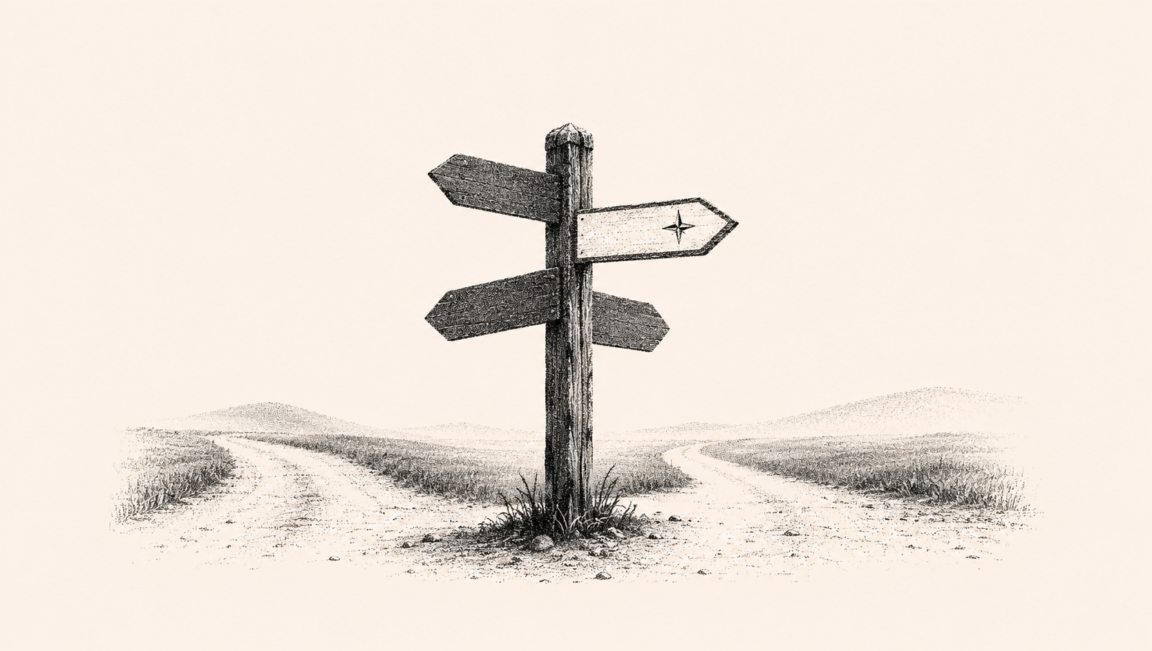 Northern star above a mountain landscape symbolizing brand strategy, business direction, visibility, and long-term growth for modern businesses.