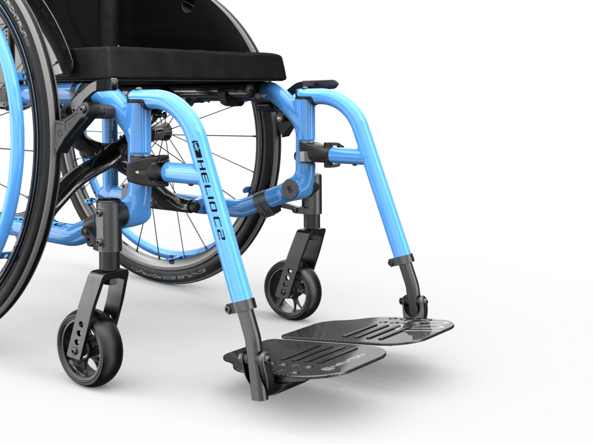 Folding footrests