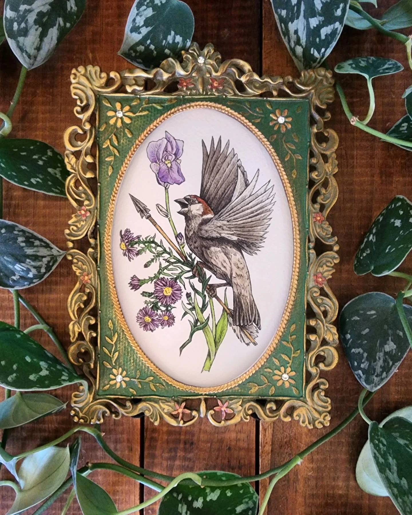 ✨️ In Times of Great Peril, Resilience Soars ✨️

This piece went live today on @everydayorig .

Feeling so fortunate that this painting has found a wonderful new home so quickly 🌿🐦&zwj;⬛🌸
.
.
.
#everydayoriginal #traditionalartwork #watercolorpain