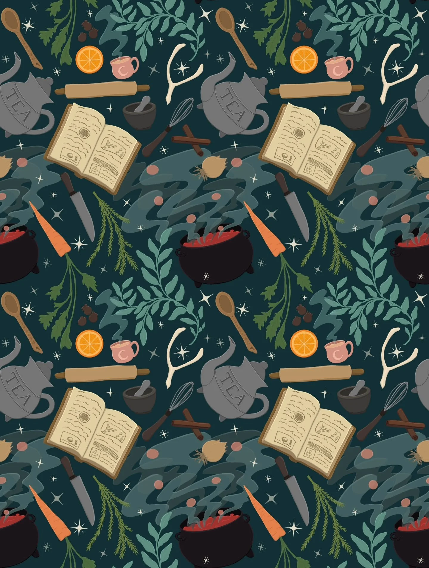 ✨️swipe to see the pattern mockup!✨️

Decided to try and hop on a couple of art challenges this month, #spelltember2025 (hosted by @jillian.nichole.illustration and @tinyleafpress) is one that really spoke to me In terms of themes, and the first week