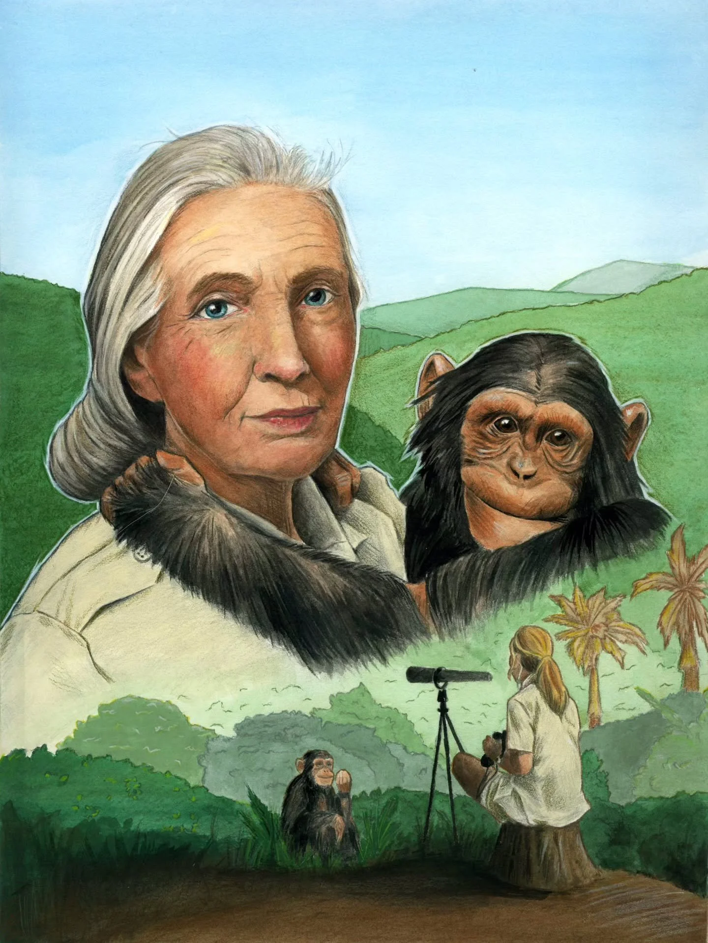 Jane Goodall was simply one of the most inspiring women of our time. A pioneer for women in the world of science and conservation work who fought endlessly to spread the knowledge she discovered and the importance of saving and honoring the natural w