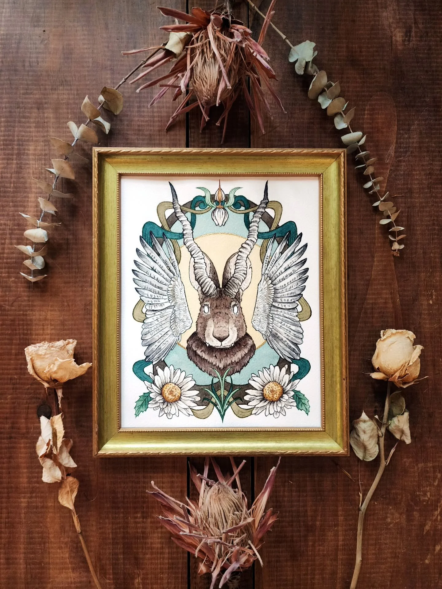 The Wolpertinger

>> swipe for details >>

The Wolpertinger is a creature that stems from German folklore and the creative storytelling of Bavarian taxidermists. It is known to have many different forms, but the most common is the face an
