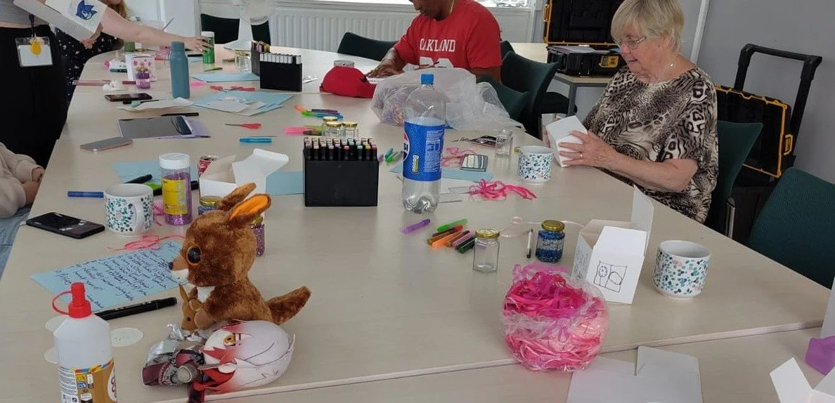 Our Mindful Art Group who meet Wednesday Evenings