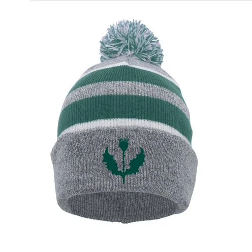 Knit Foldover Pom Beanie