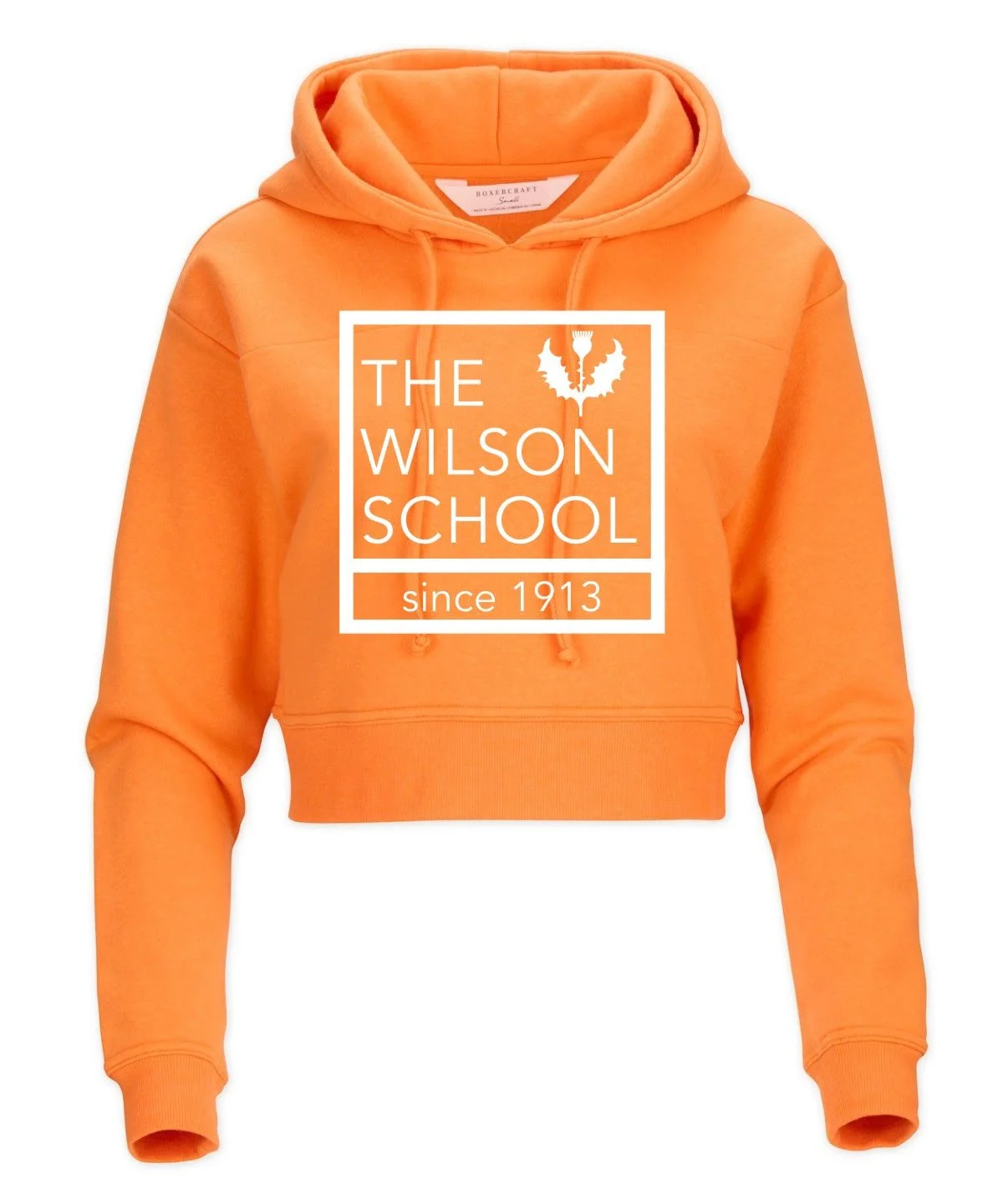 Ladies and Girls Cropped Fleece Hoodie