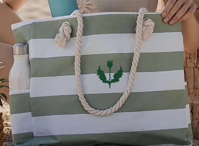 Striped Beach Bag