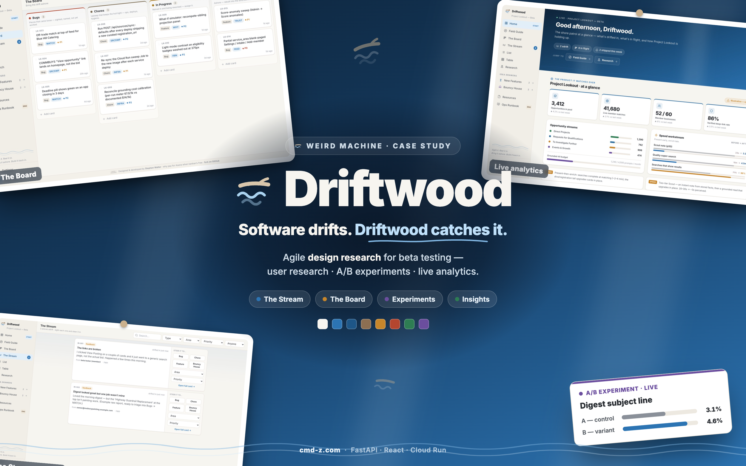 Driftwood: An Open Source Design Research Platform for Web Apps