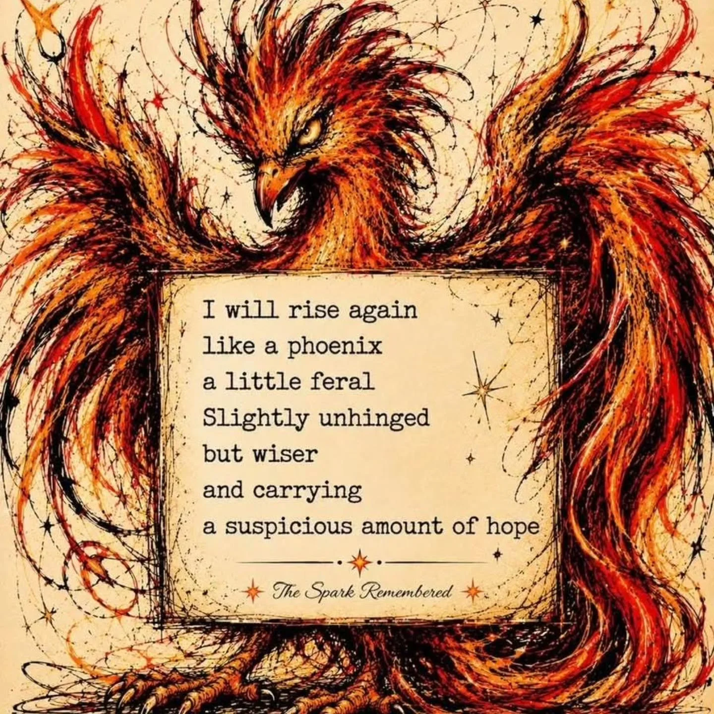 Sending Love and Hope out to all who needs it. Rise with me like the Phoenix!