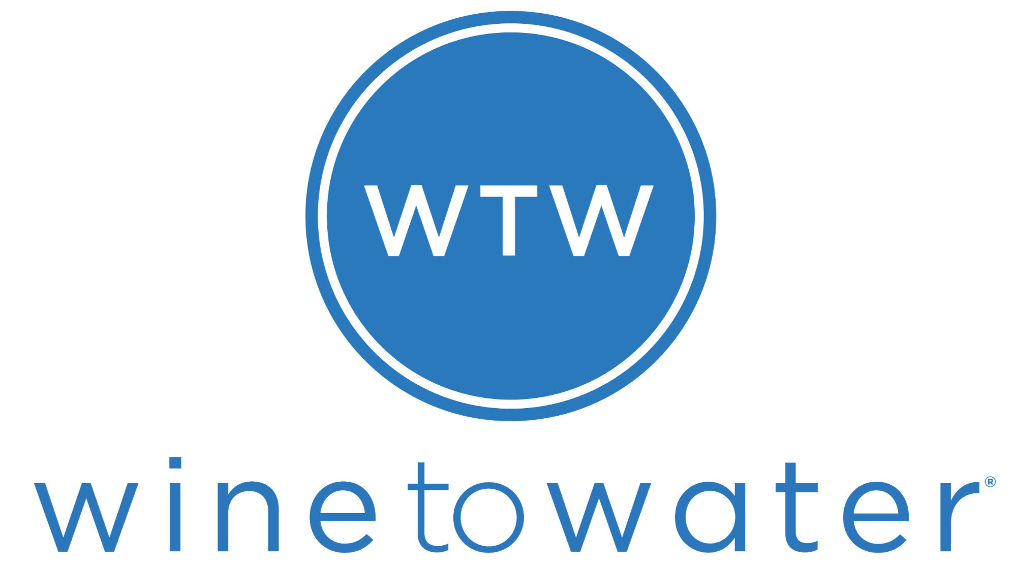 Win Water logo with blue circle and WTW initials, and the text 'win water' below.
