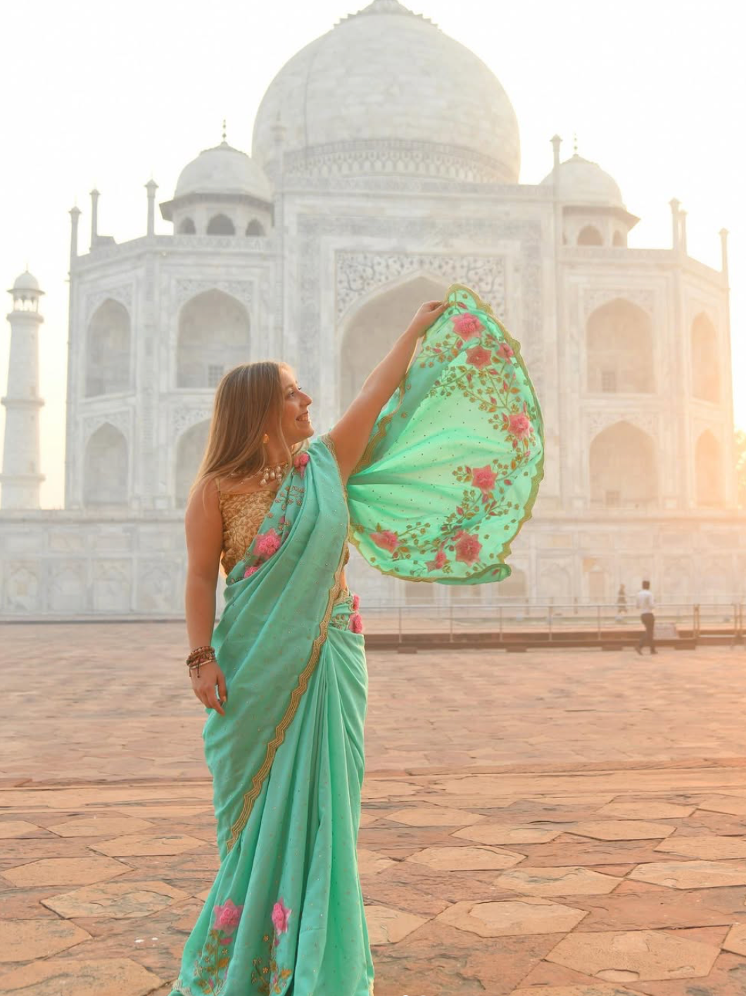 Anina Monteforte, CEO and Founder of The World Within Us Travels, Latina-Owned Business, Latina-Founder, Taj Mahal
