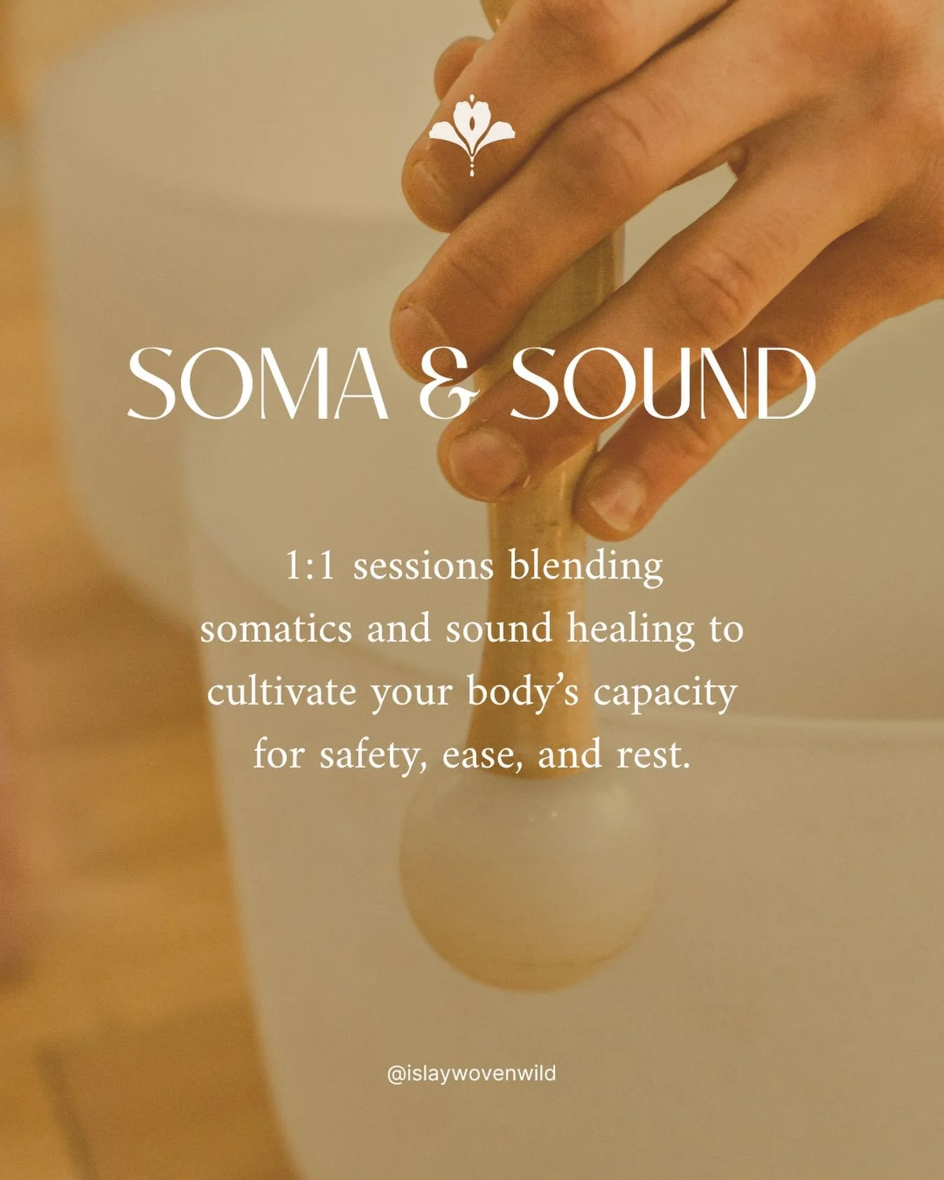 Soma &amp; Sound is a 1:1 offering born from many years of studying trauma healing, nervous system work, yoga, and somatics &mdash; alongside my personal relationship with singing as a form of self-regulation.

These sessions weave sound, voice, and 