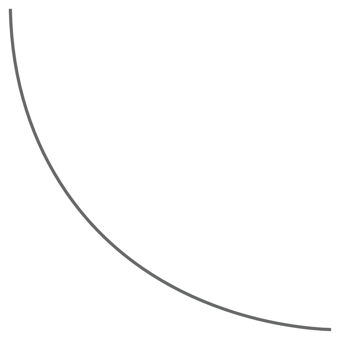 a curved black line used to draw the readers attention to a different point on screen.