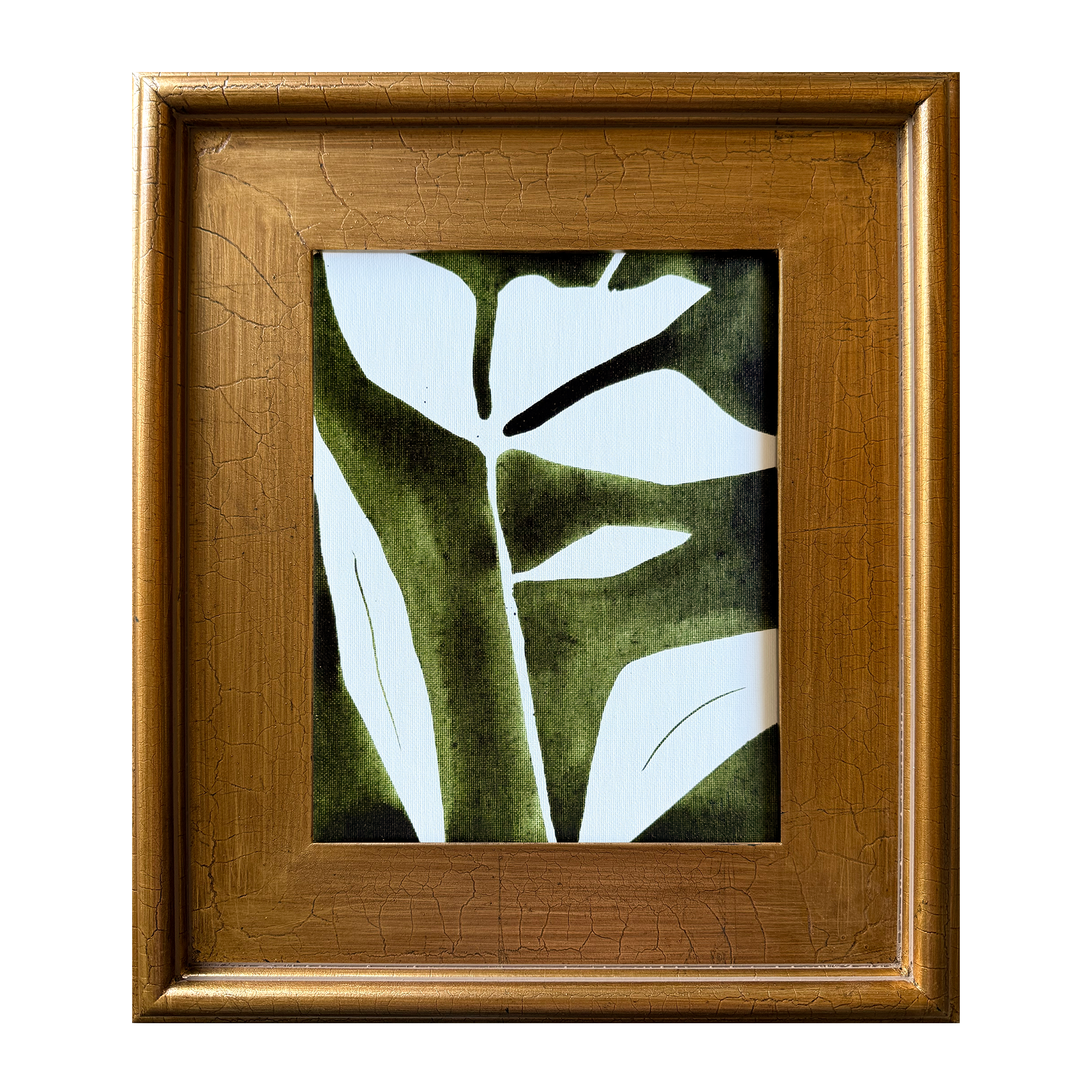 Framed Olive Floral (8x10)
