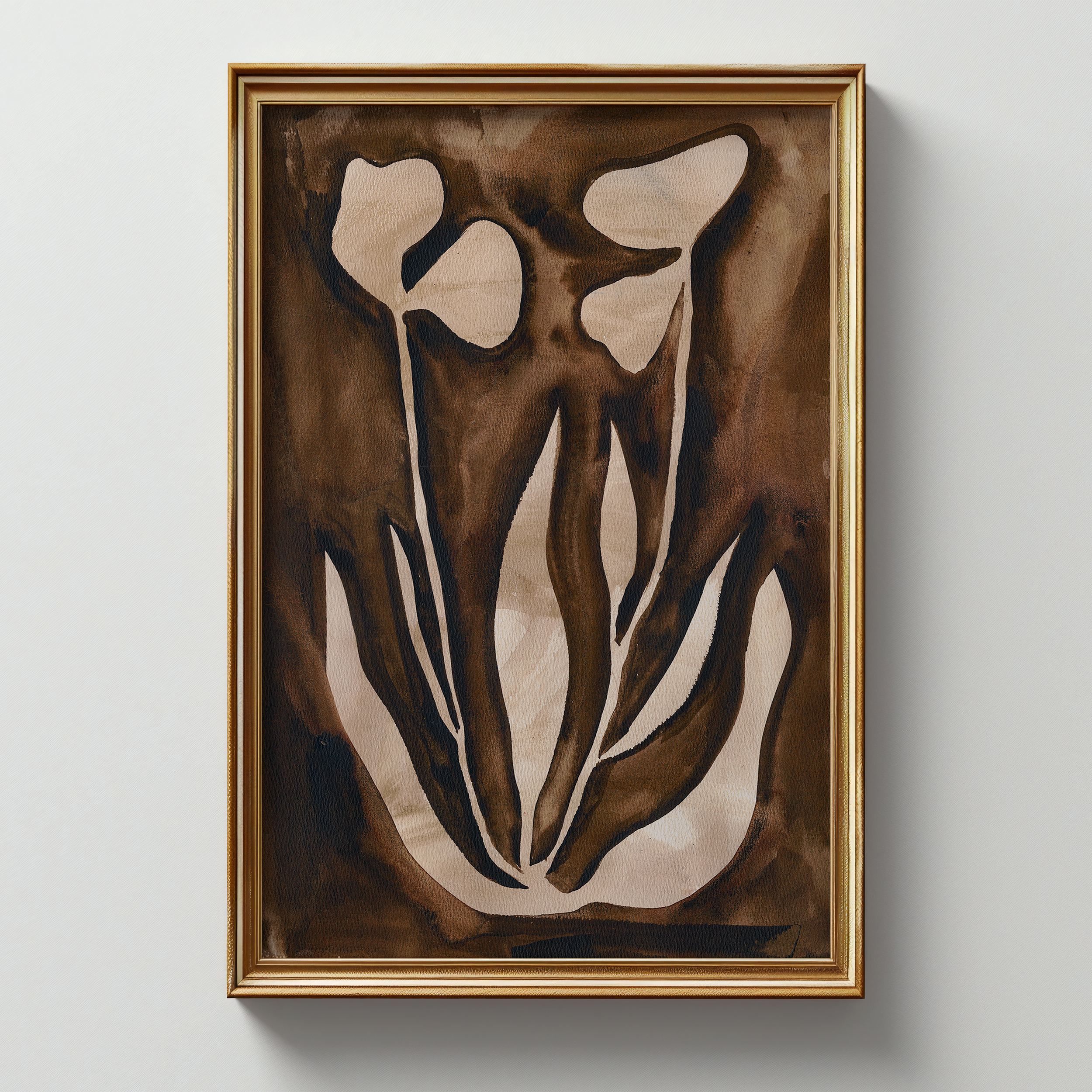Sepia Floral Gold Frame.png