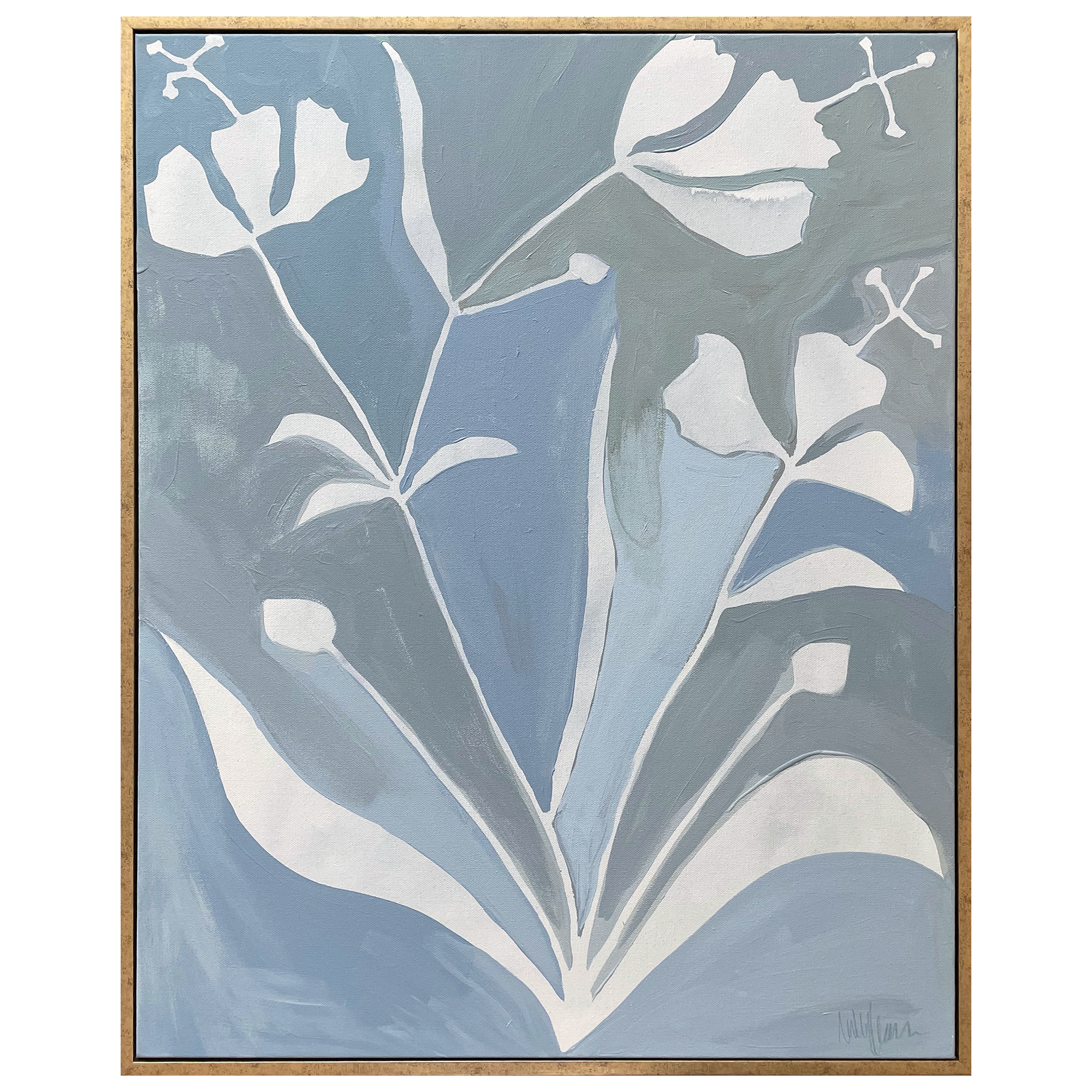 Iris in Five Shades of Blue (24x30)