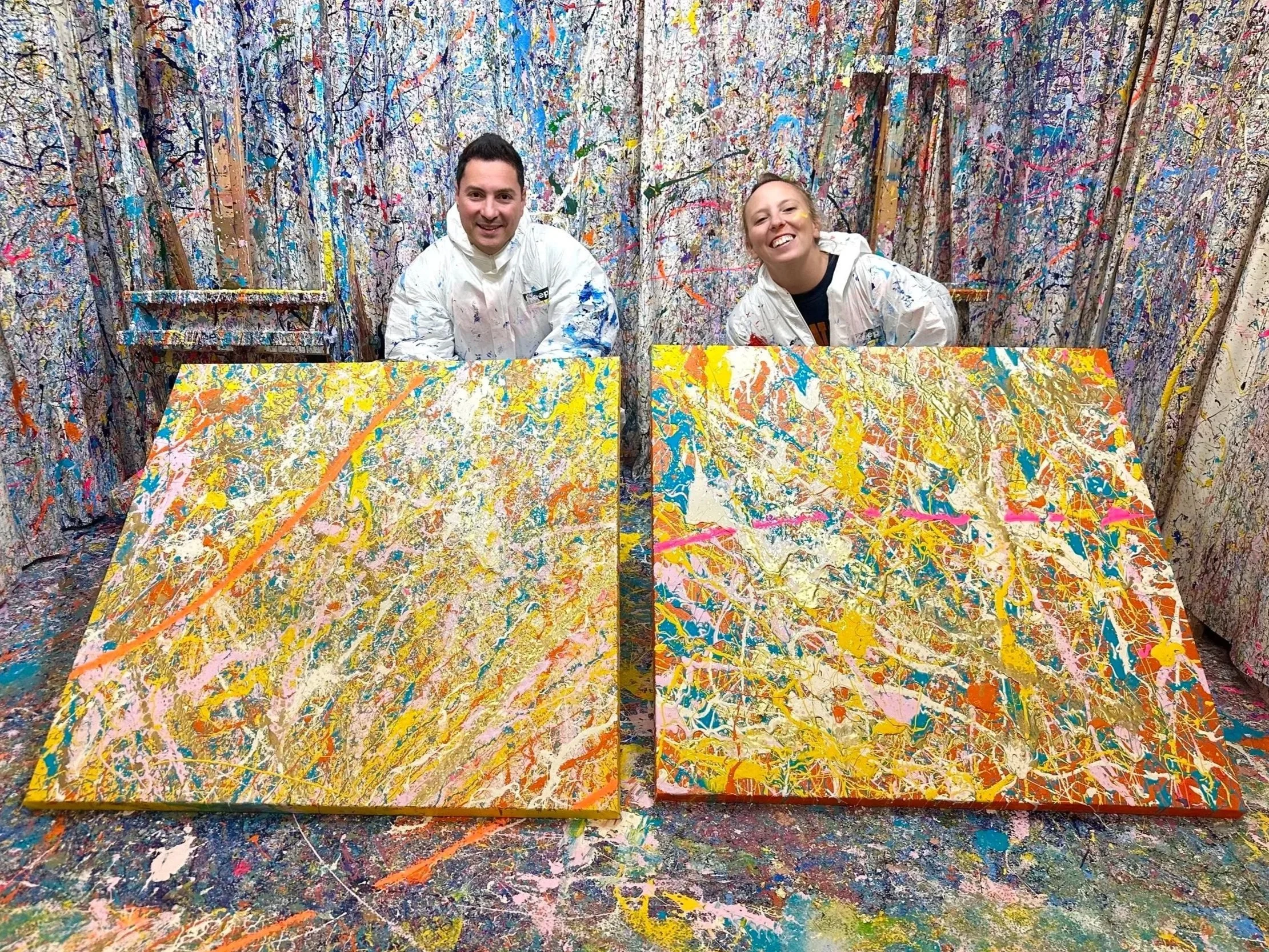 Splatter painting class
