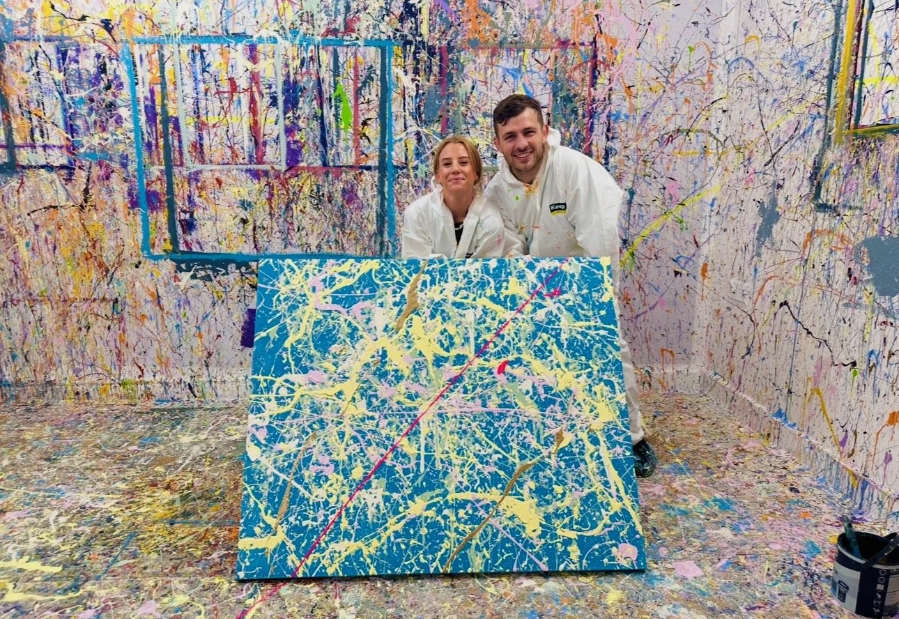 Jackson Pollock Painting Class