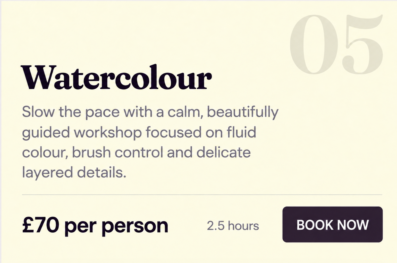 Watercolour Class in London