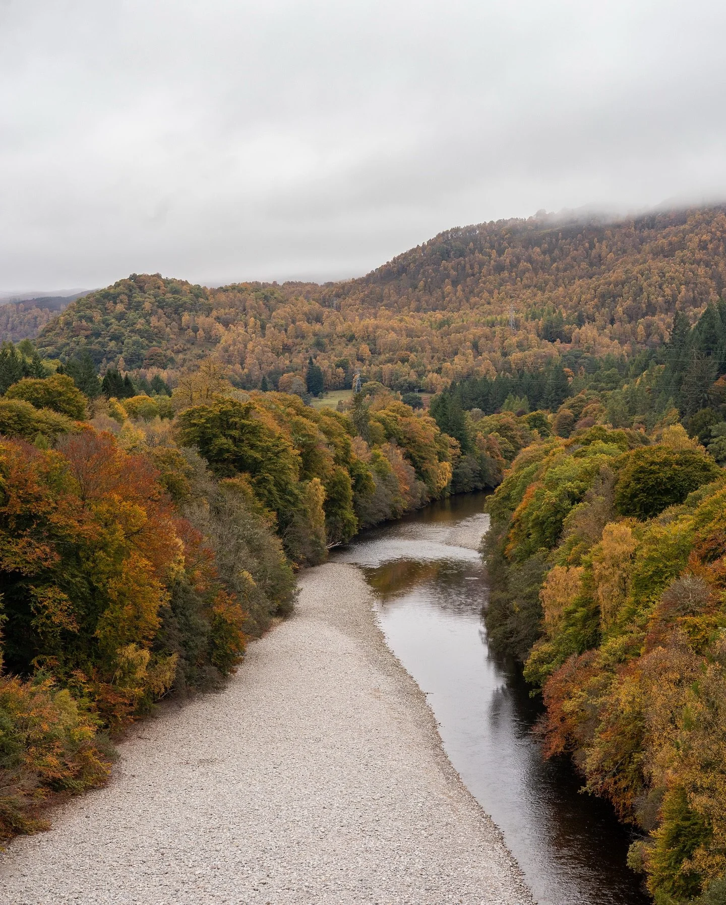 It&rsquo;s amazing to me that you can drive down a road you&rsquo;ve been on countless times, and last second take a left turn to come across something you&rsquo;ve never seen before. Autumn along the River Garry, Scottish Highlands.

Stoked to be ba
