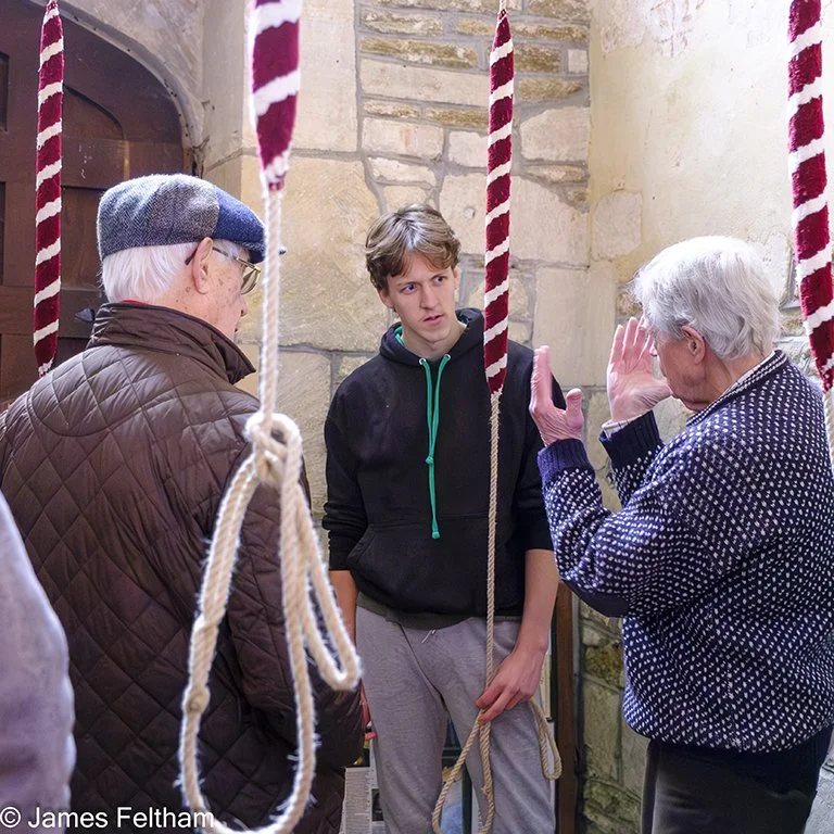 Upper Wylye Valley Bell ringers enjoying a ring at Imber church - Dec 2026