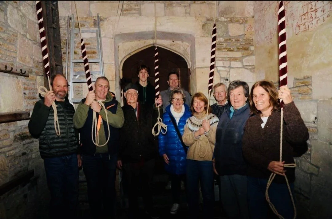 Wylye Valley Bell ringers had a wonderful opportunity to ring the bells at St Giles church Imber. 