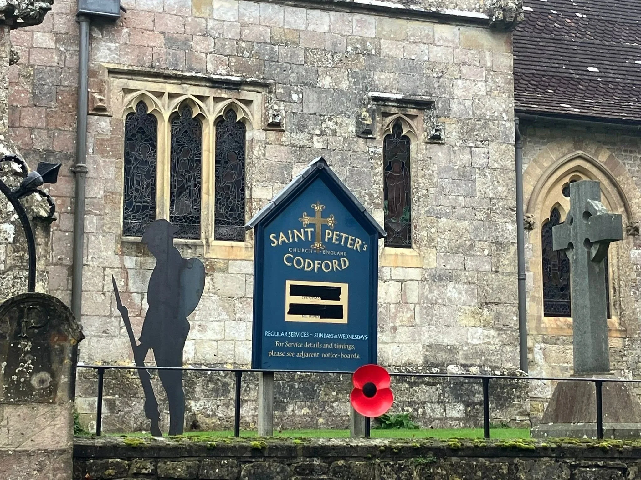Remembrance Sunday service at St Peter's church on Sunday 10th November 2024.