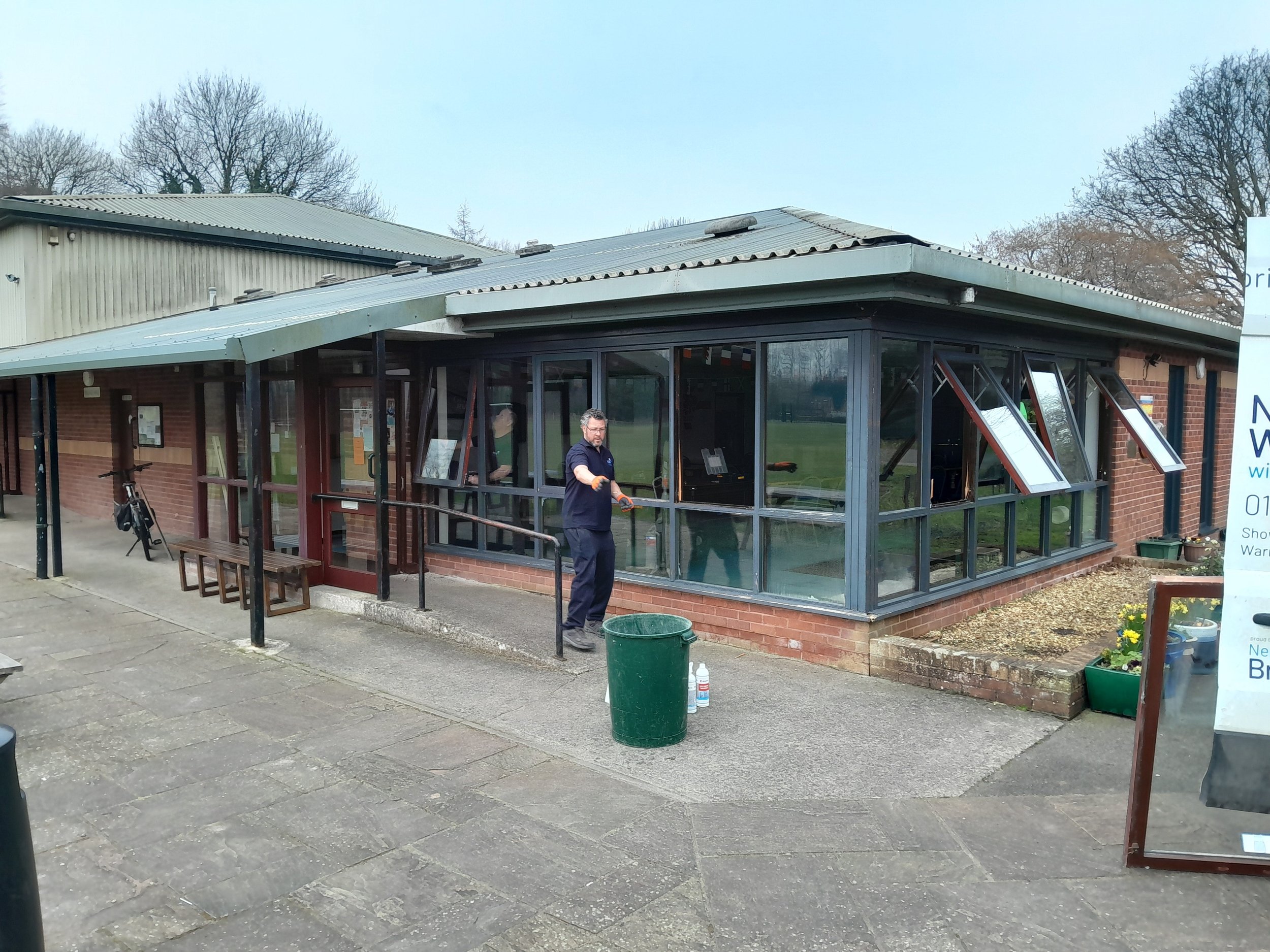 Village Hall renovations, initially to replace the windows - March 2025.