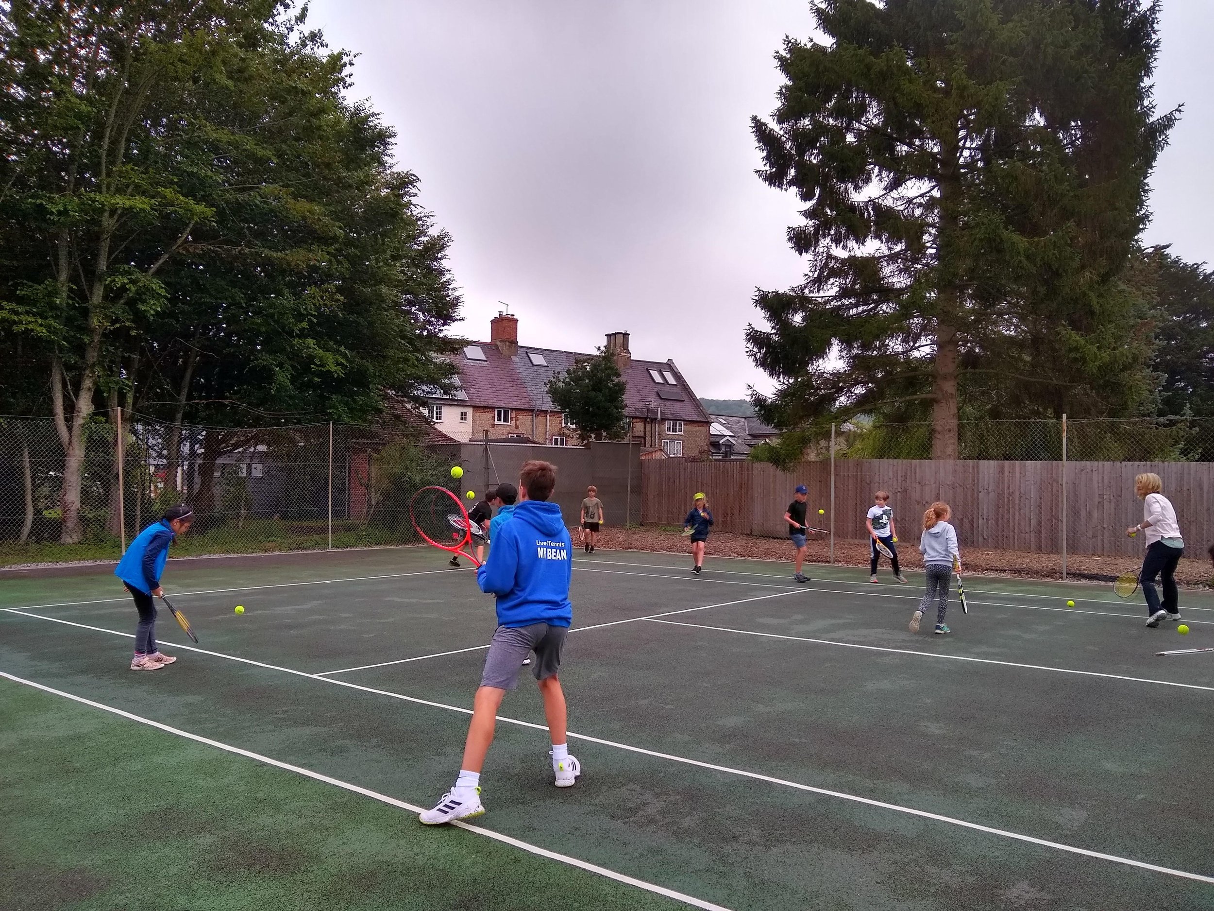 Children enjoying Tennis club