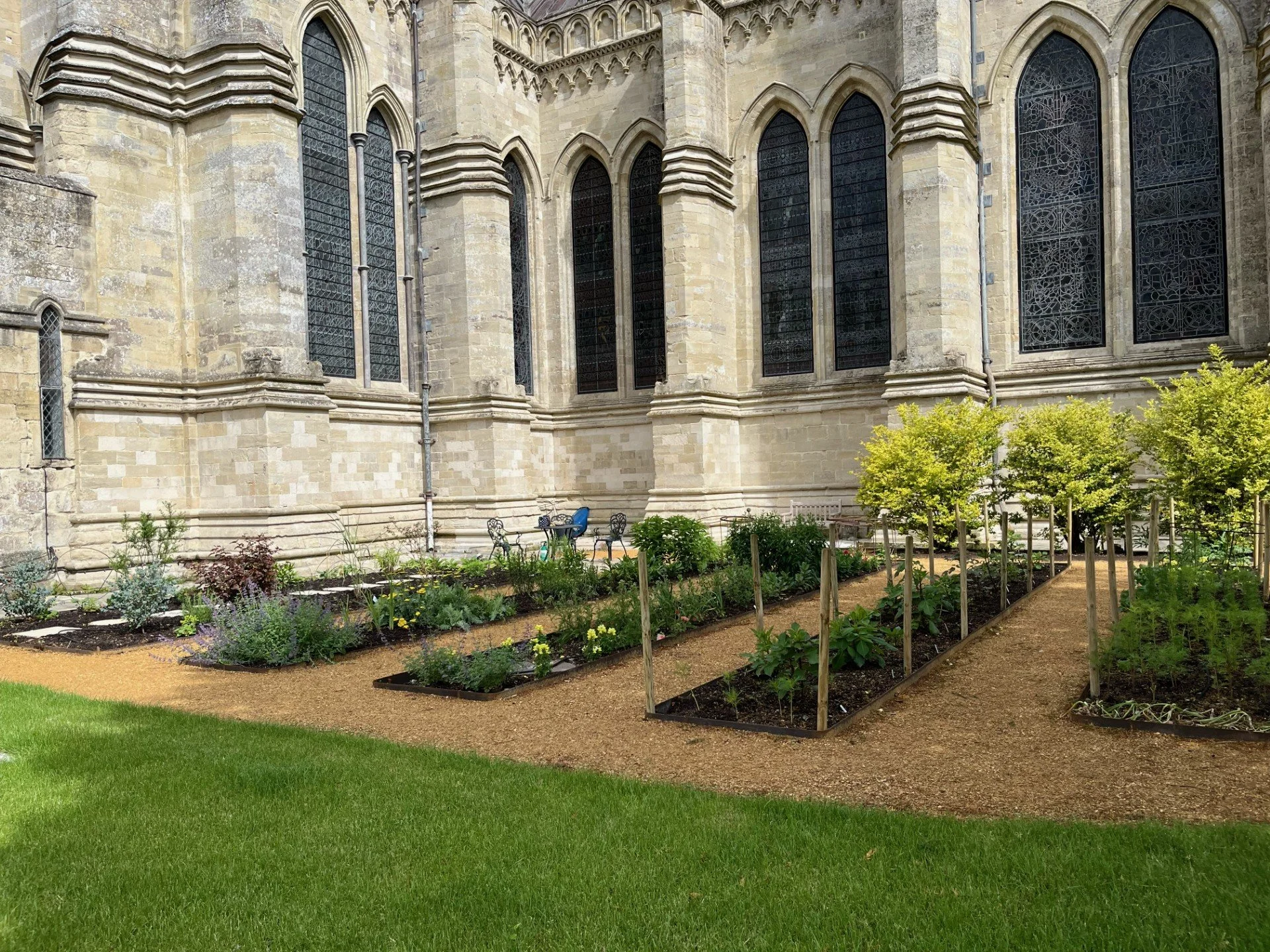 Codford flower arrangers benefit from a new cutting garden at Salisbury cathedral - June 2026.