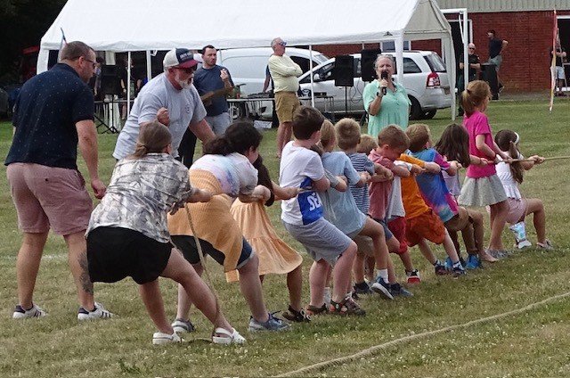Codford Village Fete - June 2026.  Annual tug of war between St Peter's and St Mary's - always competitive. A great family event.