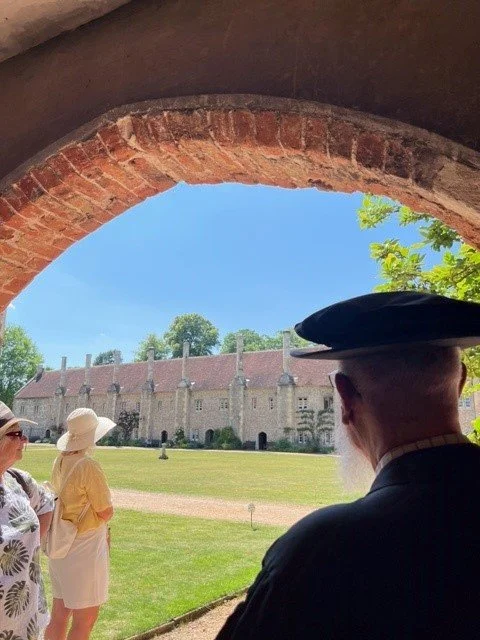 Wonderful view Codford and district gardening club saw when visiting The Hospital of St. Cross and the Almshouses of the Noble Poor in Winchester on 18th June 2025.