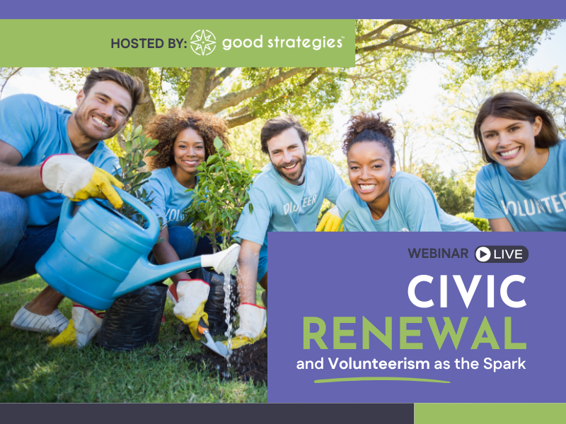 Civic renewal and volunteerism as the spark webinar