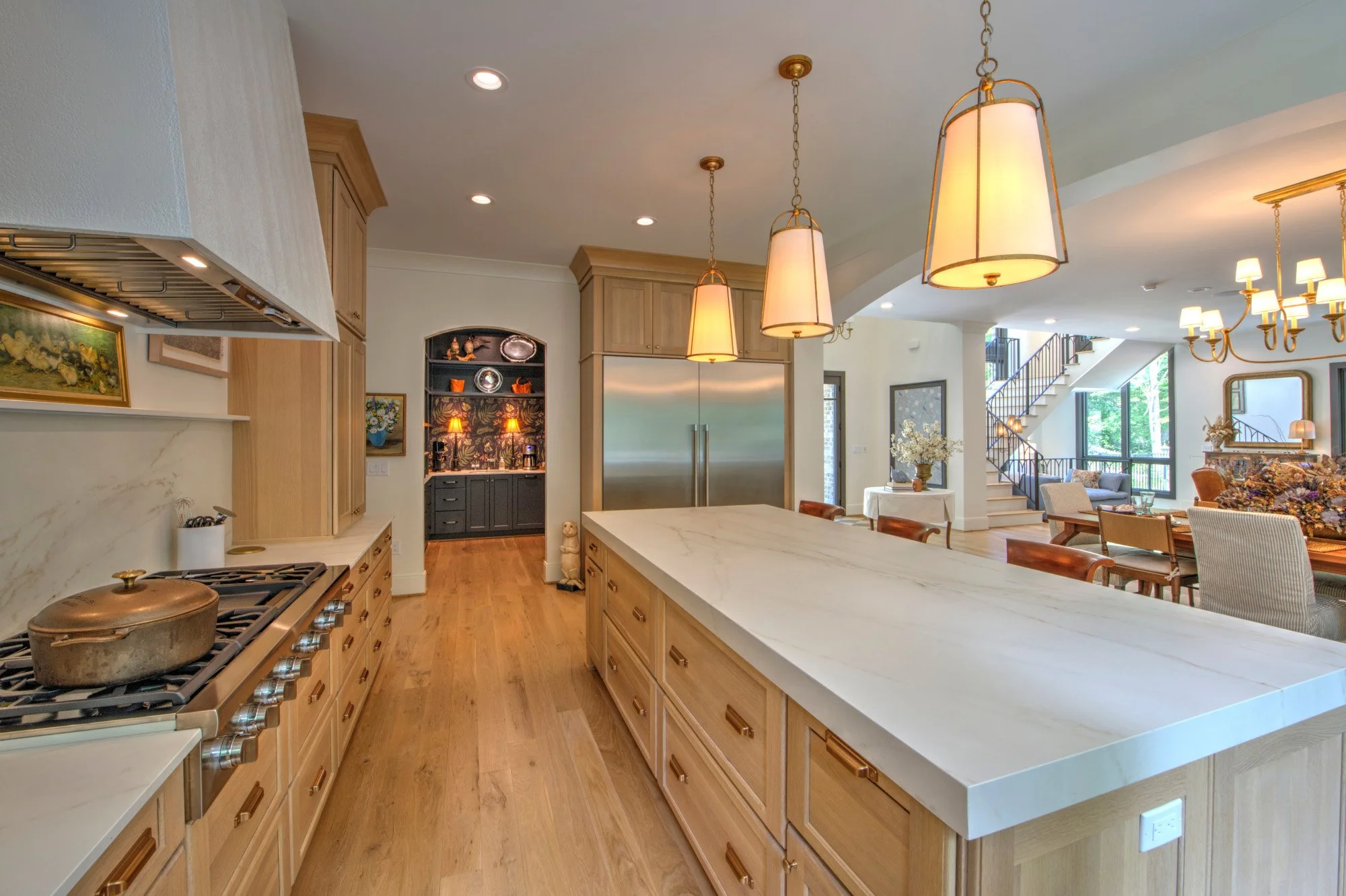 Modern French Country kitchen island