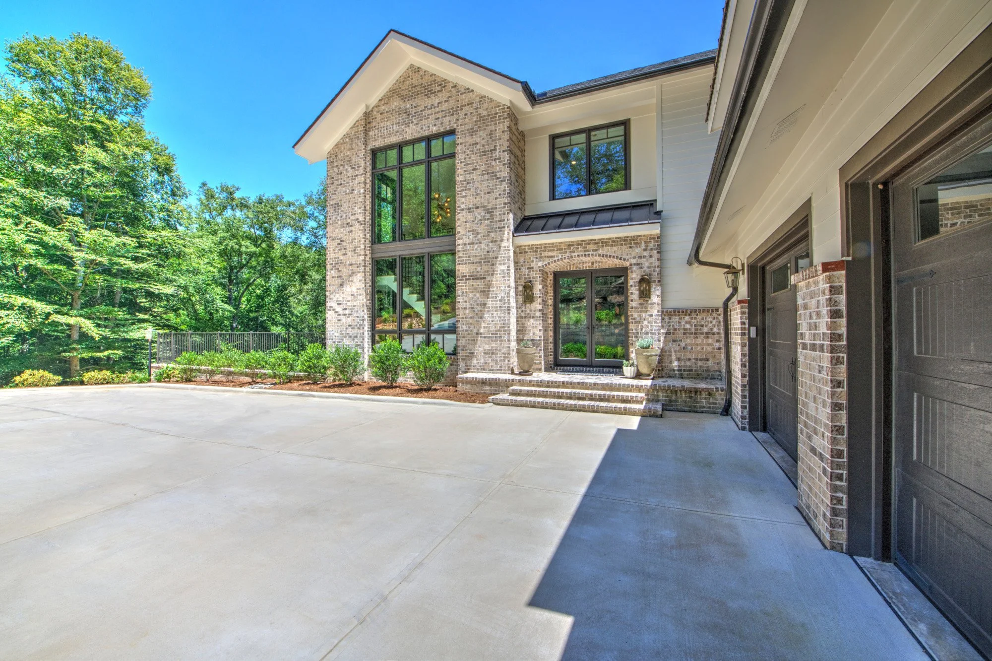 Modern French Country garage view