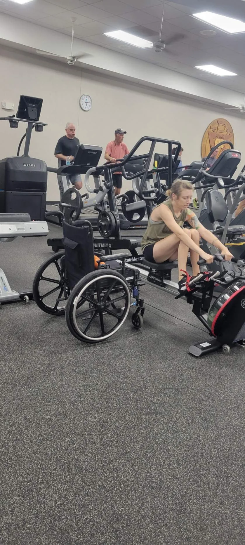 October 2022. Building strength to keep working on walking.
