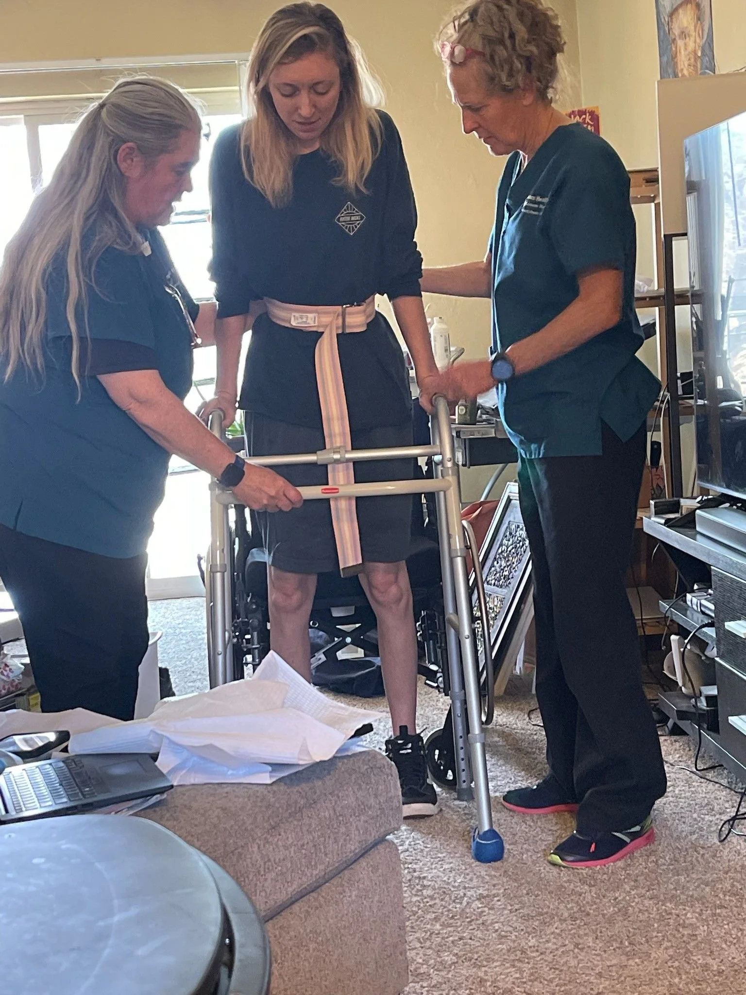 2022. My first steps! From being in a wheelchair. The first time I stood up and could hold myself at eye level again, I cried so hard.