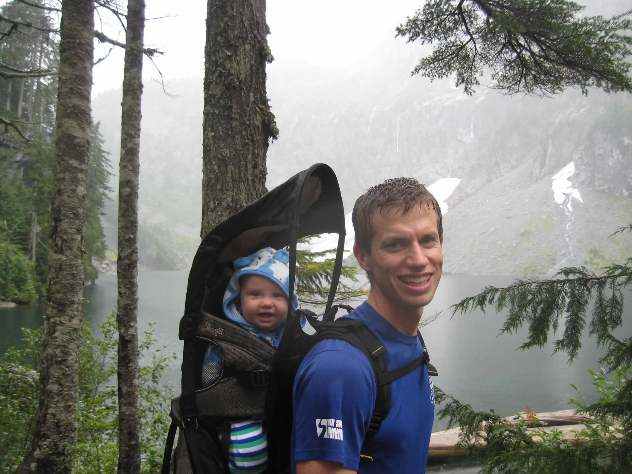 Jesse hiking in the Cascade mountains.