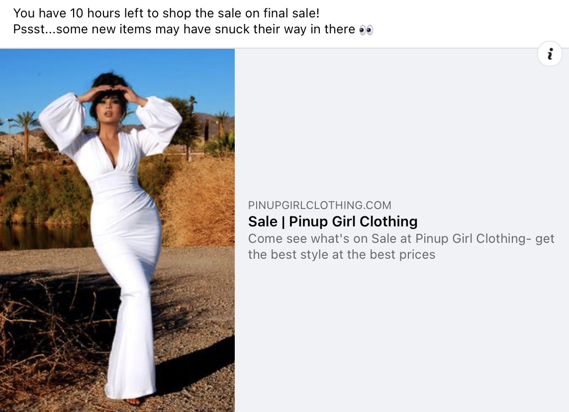 Facebook Promotion Copy