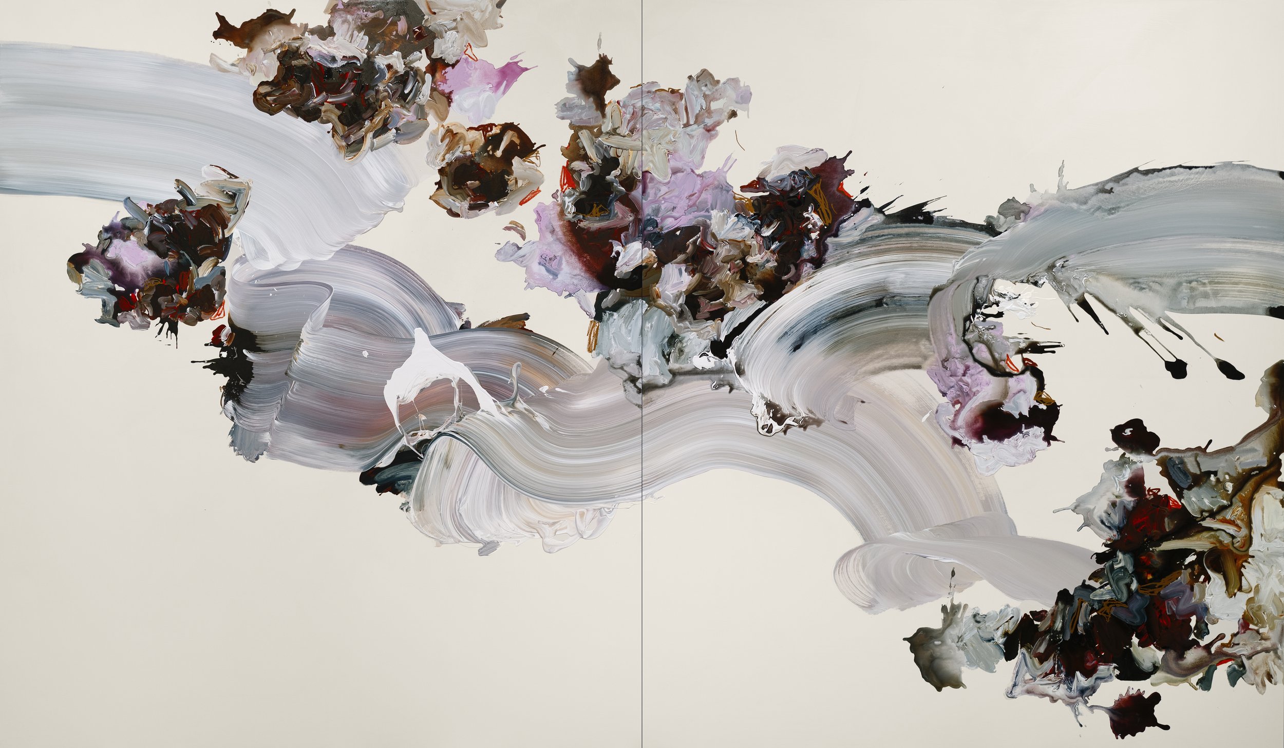 Forces of Nature (Diptych), 84 x 144 inches