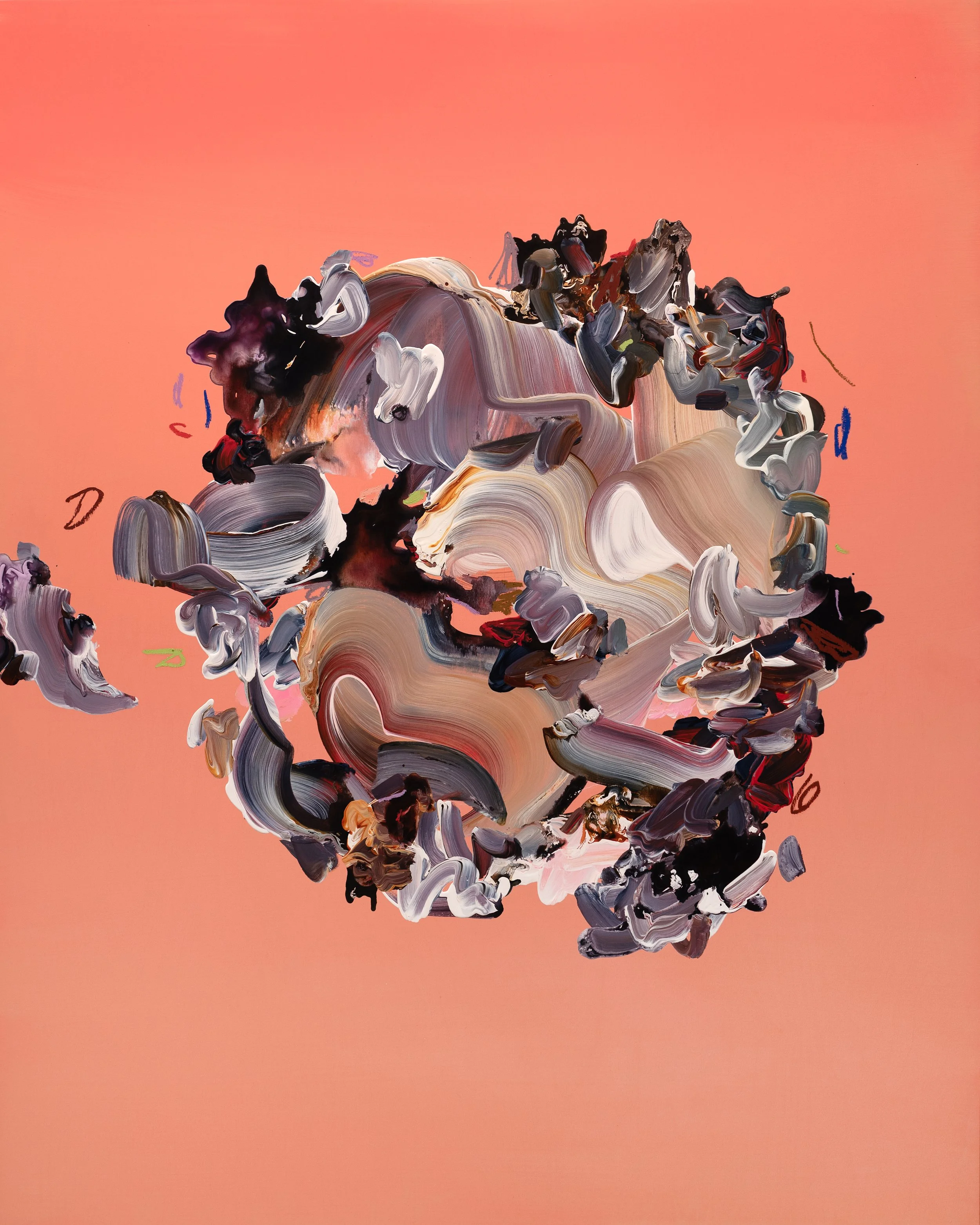 The Sun Is a Heart II, 60 x 48 inches