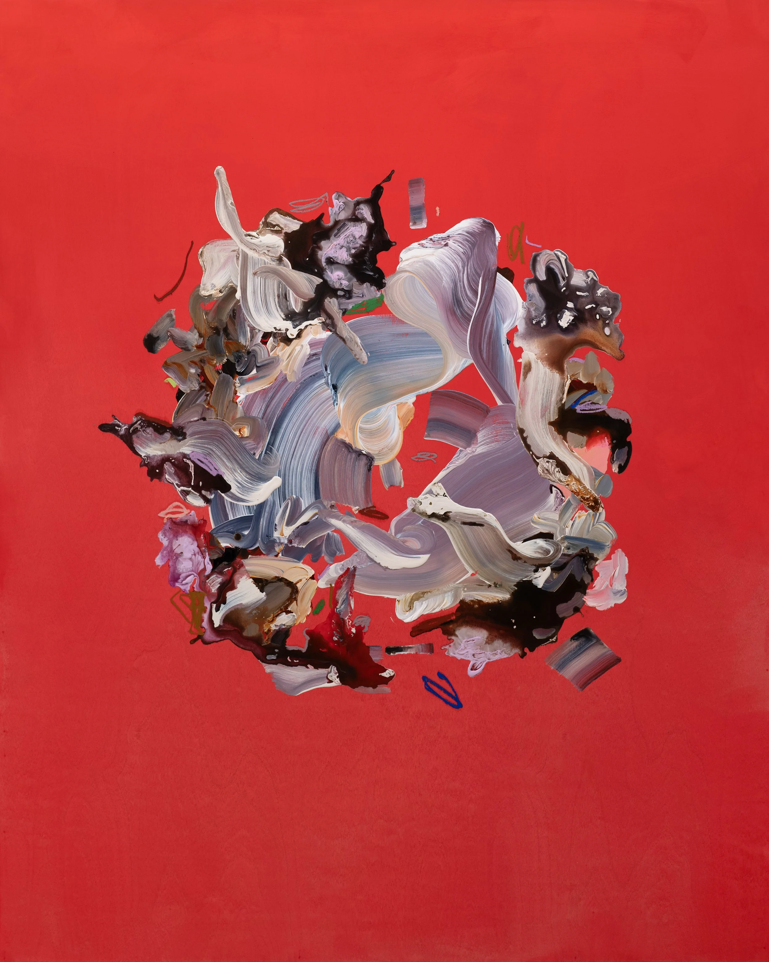 The Sun Is a Heart III, 60 x 48 inches