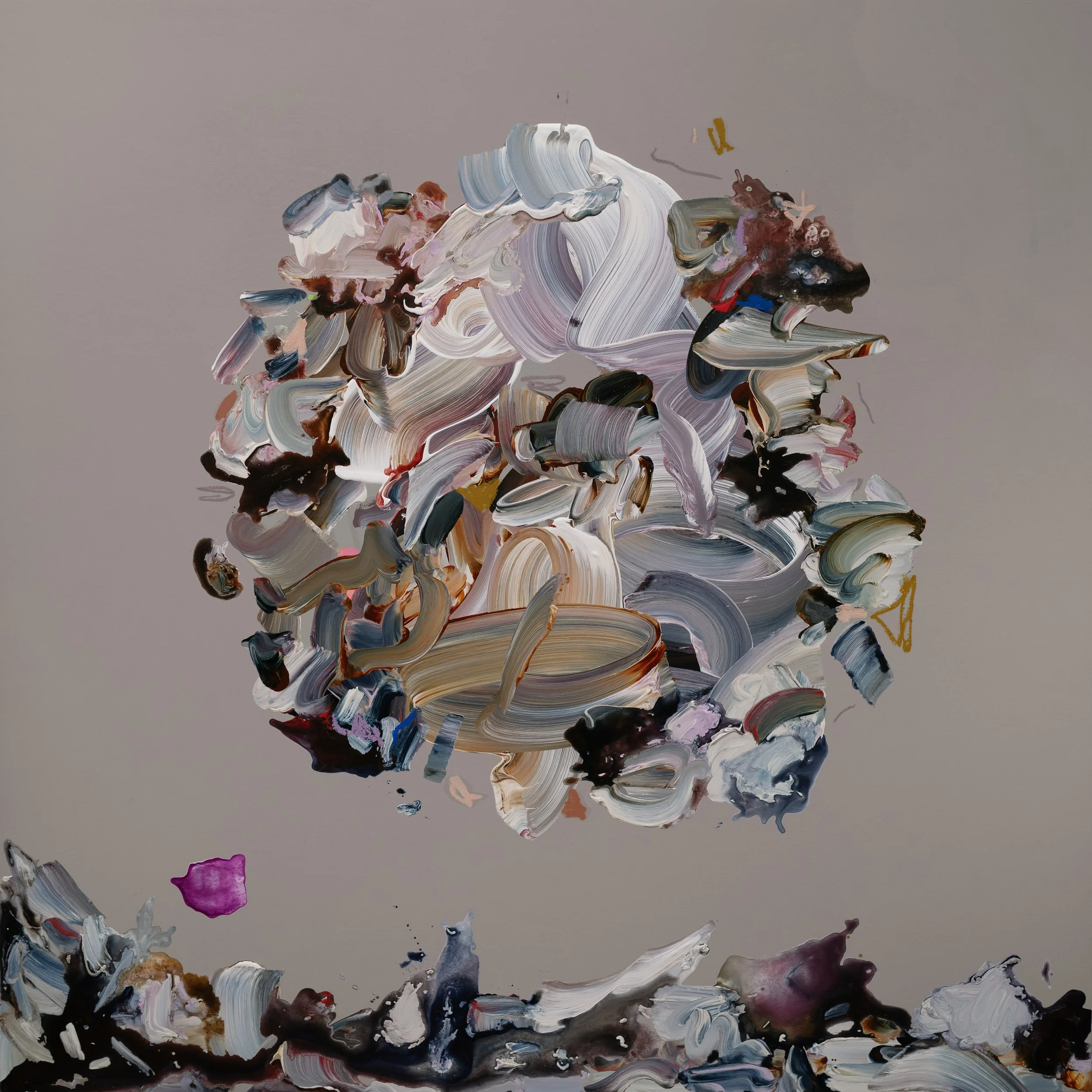 The Heart Is a Moon III, 48 x 48 inches