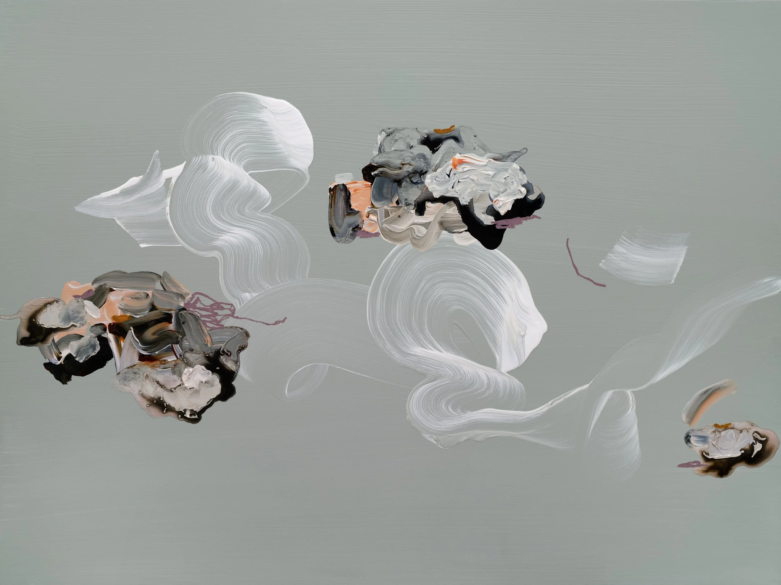 Lit Sage, 30 x 40 inches