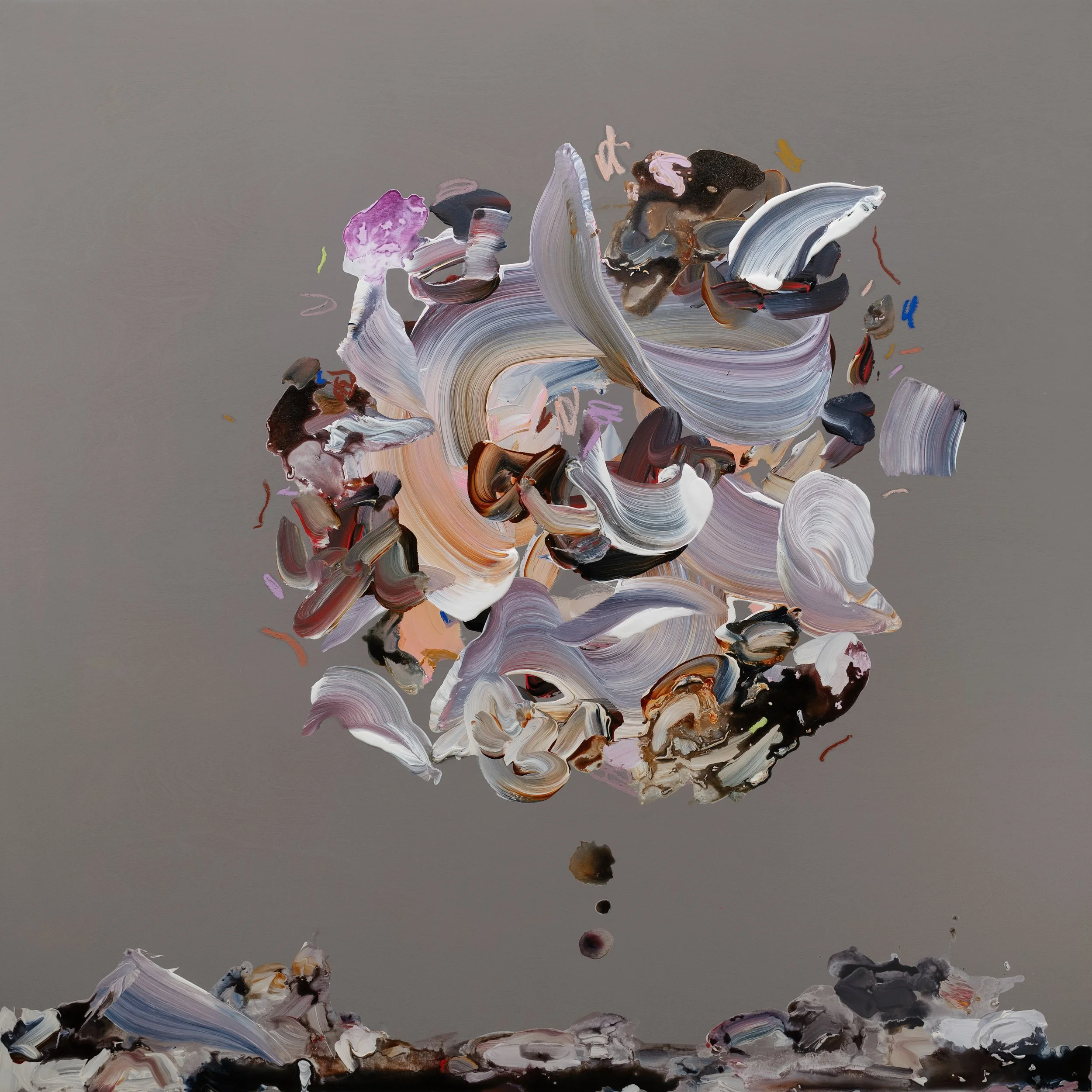 The Heart Is a Moon II, 48 x 48 inches